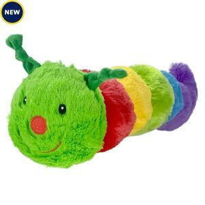 Multipet International Jumbo Colorful Caterpillar Plush Dog Toy, X-Large HTF